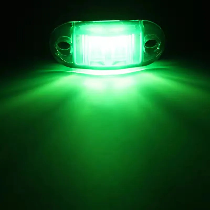2PCS 12V/24V Truck  Side Marker Warning Light Daytime Running lights DRL LED Lamps LEDs Lights Diode Light for Trailer