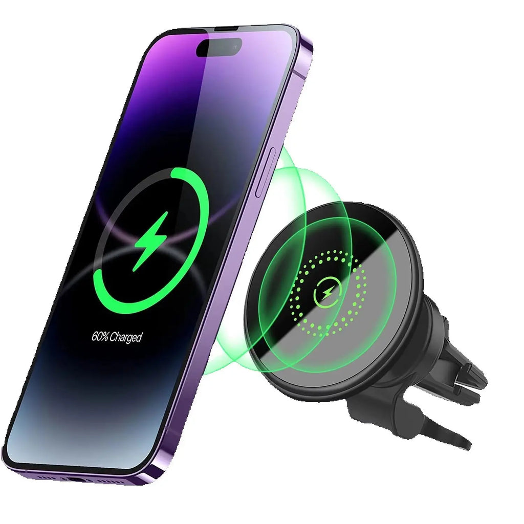 Magnetic Wireless Car Charger Mount 30W Fast Charging Stand Air Vent Phone Holder for iPhone 17 16 15 14 13 12 Pro Max Plus