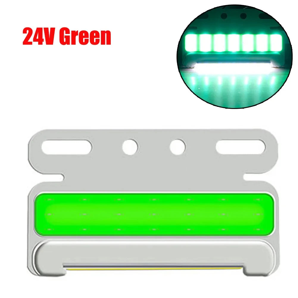 1pcs 24V Truck Turning Light Truck LED COB Side Light Waterproof LED Turning Signal Lamp Auto Car COB Truck Sidelight