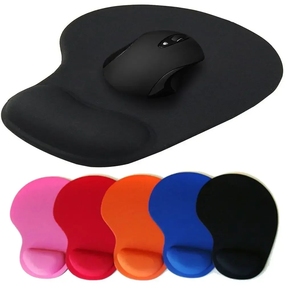 Ergonomic Soft Mousepad with Wrist Rest Non-Slip Comfortable Support for PC Laptop Computer Use - Mice Mat