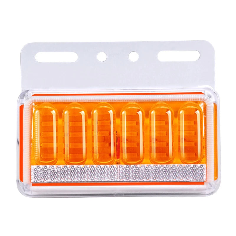 4PC 24V LED Side Light Trailer Truck External Lights Signal Indicator Lamp Warning Wide Turn Tail Light Trailer Lorry Waterproof