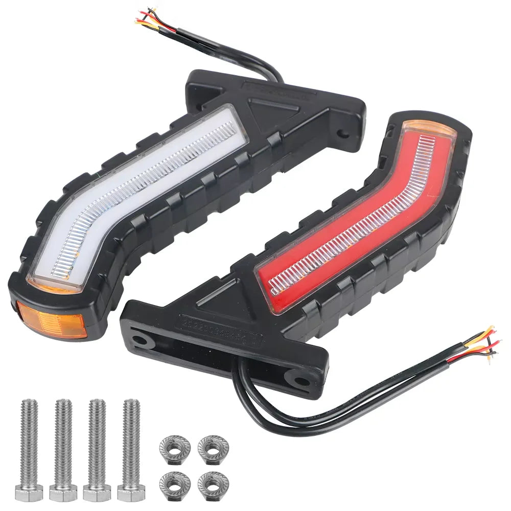 12-24V 2pcs Side Marker Lights Warning Rear Tail Light car External Lights Trailer Truck Lorry indicator lamp Trailer Van Pickup