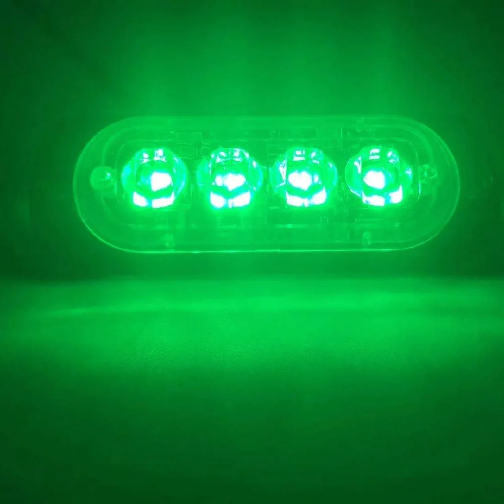 Car 4LED Strobe Light For Car 12V 24V Emergency Signal Lamps Strobe Warning Light Auto Truck Flashing Lighting