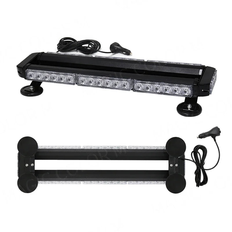 42 Led Car Strobe Lights Emergency Warning Flashing Auto Truck Beacon Signal Lamp Flash Dash Windshield Magnetic Base Car Parts