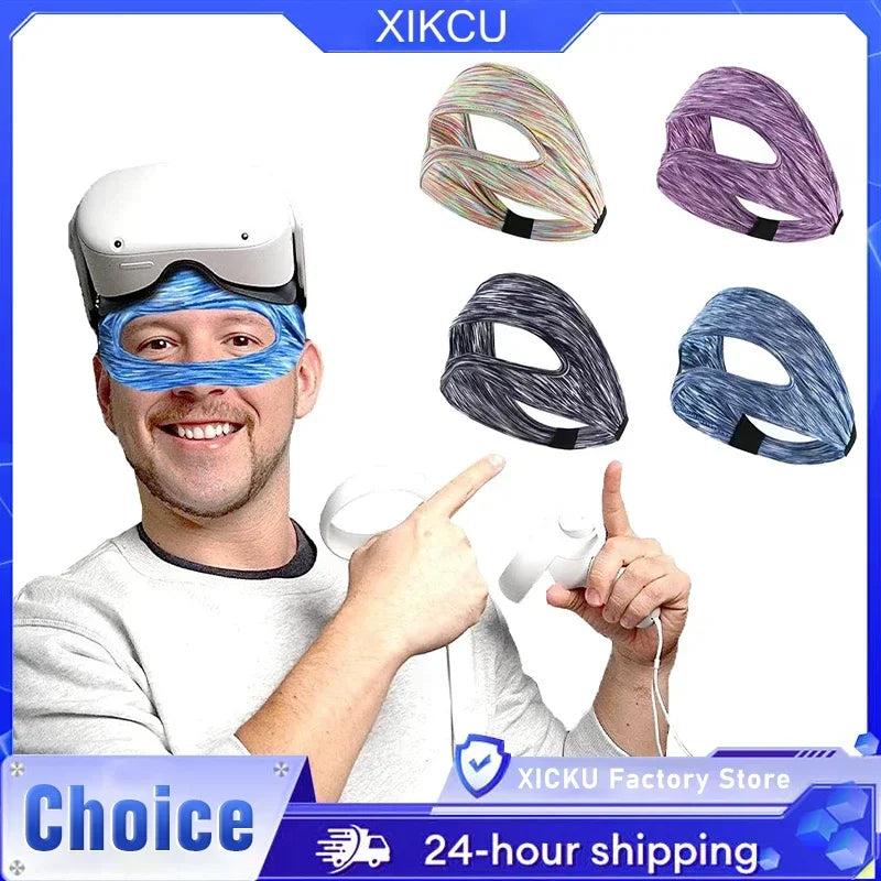 Eye Mask For Meta Oculus Quest 2 Sweat Band VR Glasses Cover Breathable Virtual Reality Headset For Quest 2 Accessories