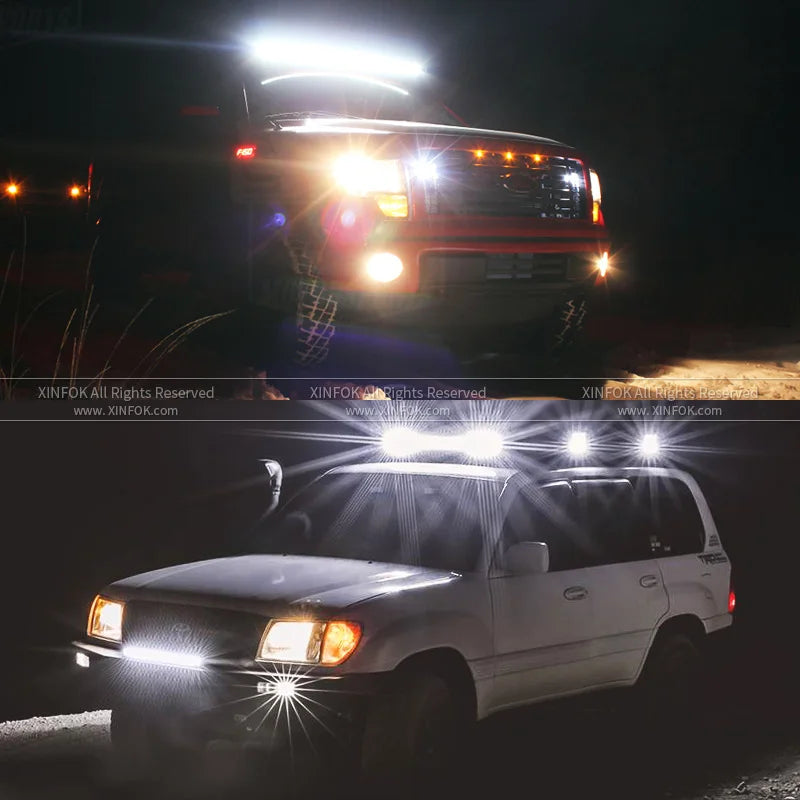 Truck Led Light Round 12v 24v For Auto Car Vehicle 4x4 Off Road Barra Work Driving Light