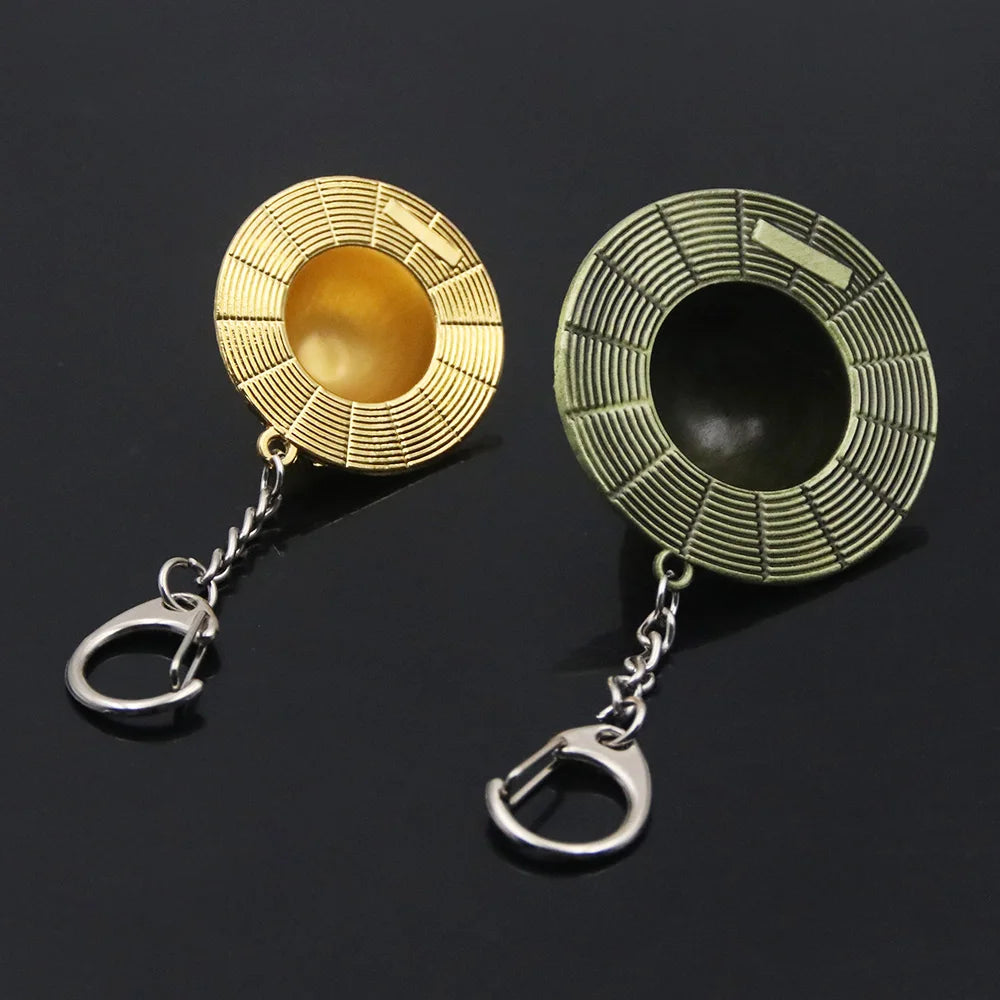 Classic Anime Keychain Straw Hat Pendant Metal Key Chains For Fans Cosplay Keyrings Accessories Jewelry