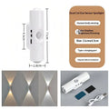LED Motion Sensor Magnetic Wall Lamp Rechargeable for Night Ambient Illumination