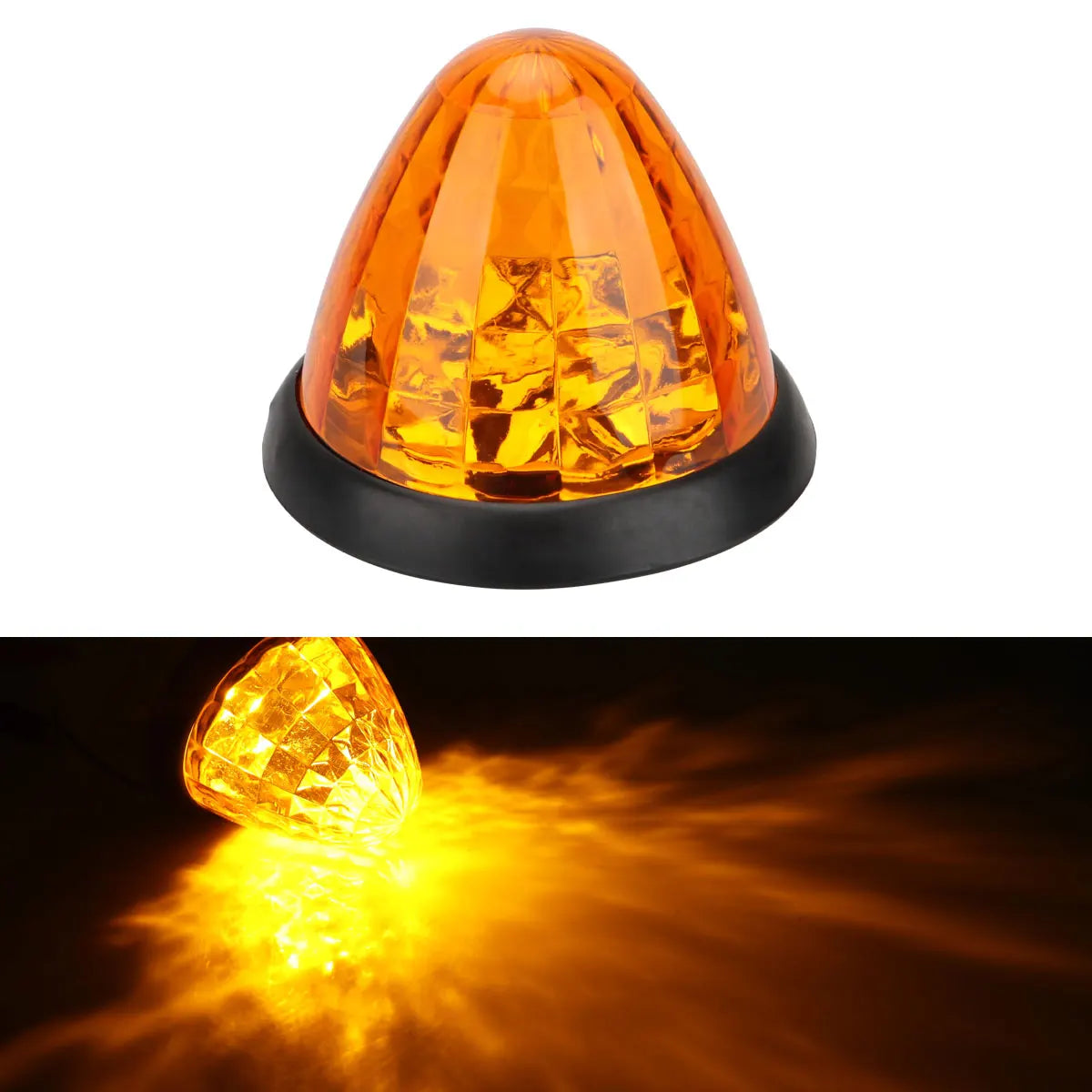 24V Truck Roof Light Warning Dome Lights for Trailer Lorry Tractor Clearance Lamp Van Side Marker Lights Amber Red White