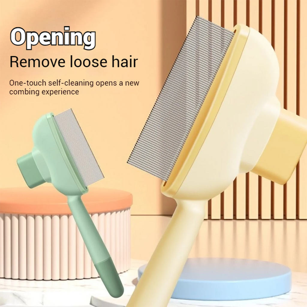 Pet Hair Comb Grooming Brush Effectively Remove Loose Hair Pet Cleaning Tool for Hair Removal and Bathing