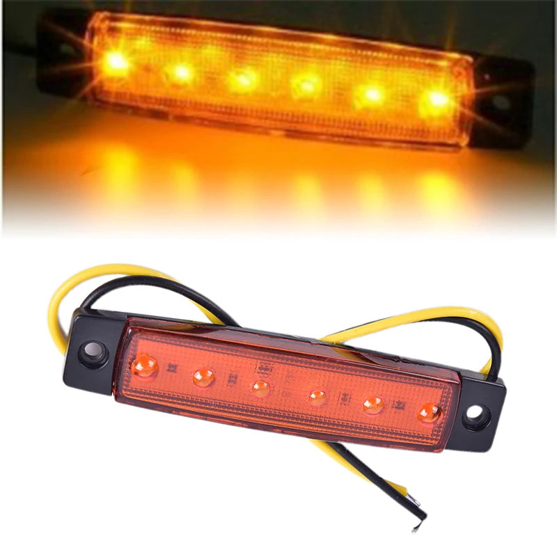 1PC Truck Side Marker Indicator Light Turn Signal Lamp 12V 24V LED Auto Car Bus Lorry Trailer Tail Warning Lamp Brake Lights