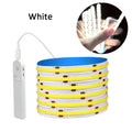 Motion Sensor Led Lights Strip Battery Powered COB Led Strip Lights for Stair Bedroom Night Lighting 320 Leds/m