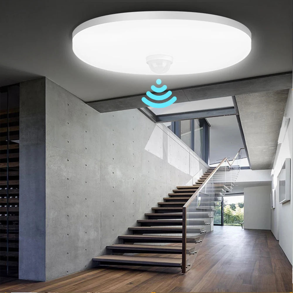LED Motion Sensor Ceiling Light 85-265V Infrared Radar Induction Lamp Automatic Night Lighting for Home Kitchen Hallway