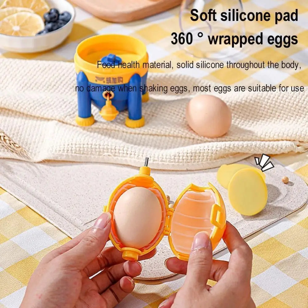 Portable Plastic Egg Shaker Kitchen Gadgets without Breaking the Eggs Egg Yolk Albumen Blender Manual Egg White Yolk Mixer Egg