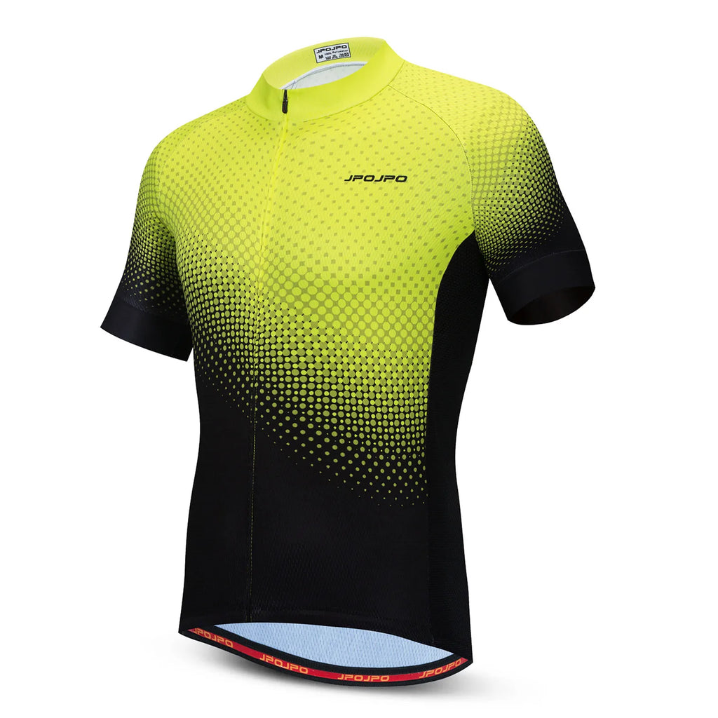 Cycling Jersey Men Bike Top MTB Bicycle Shirt  Mountain Road Riding Clothing Short Sleeve Summer Cyclist biking Clothes Green