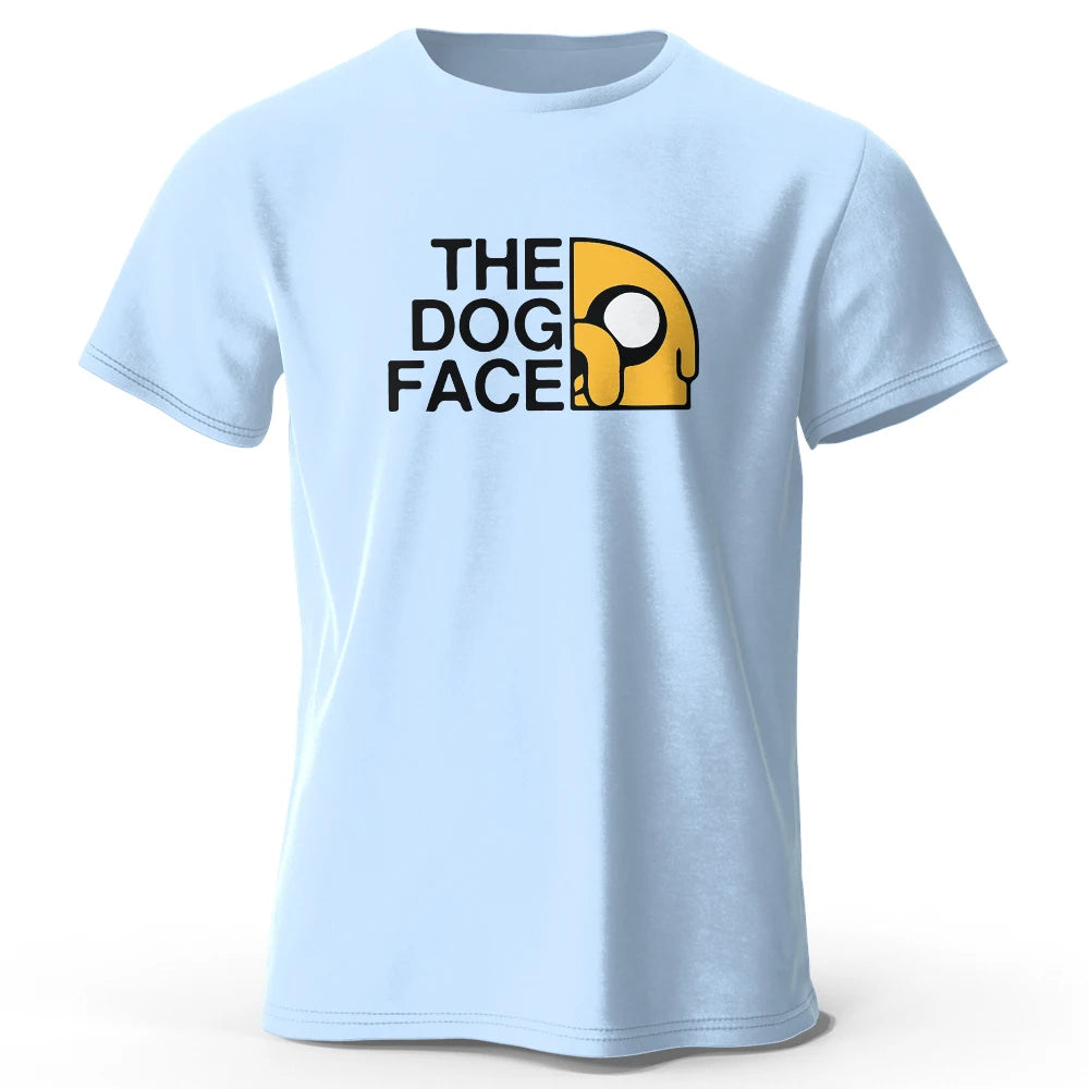 Men's Jake The Dog Printed T Shirt Oversized Funny Graphic Tees for Men Women Tops Tees
