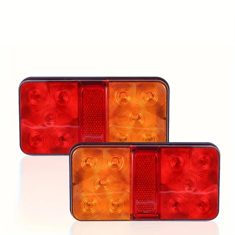 12V LED Trailer Light with 10 High-Brightness Chips, Brake & Turn Signal Lamp, Waterproof Tail Light for Truck, Van, RV, Camper