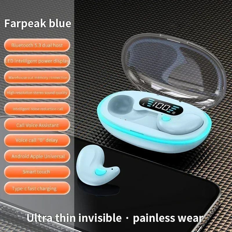 TWS Earphones Wireless Earphones Headphones Noise Reduction Sport Game Sleep Bluetooth Earbuds for all smartphones
