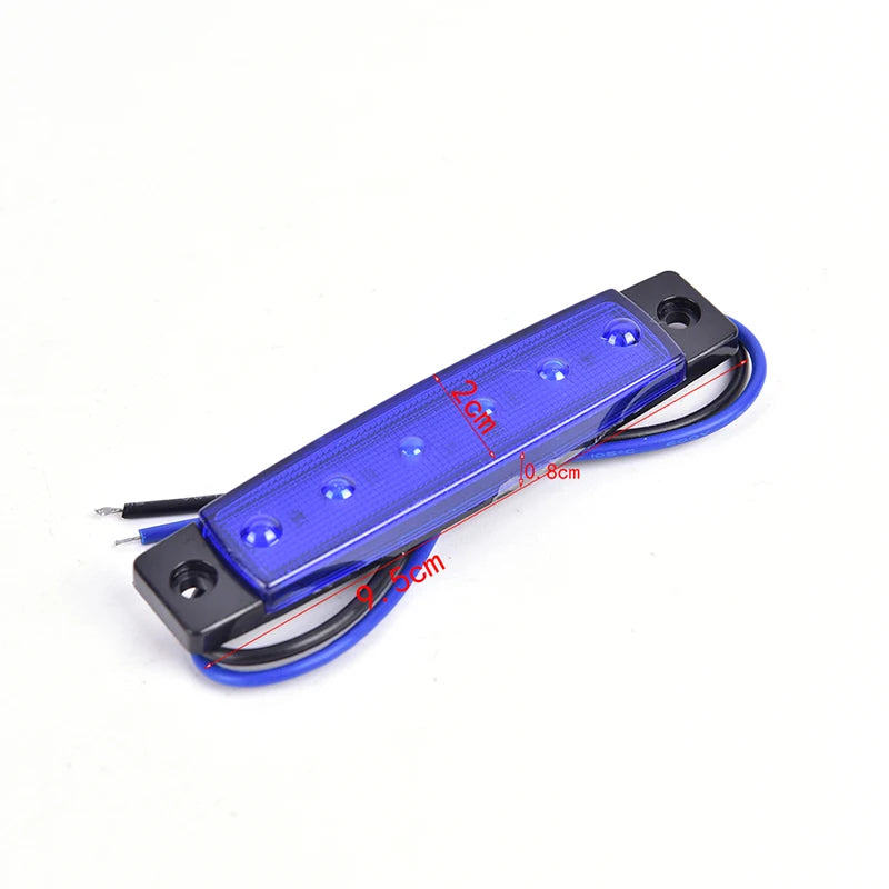 1PC Truck Side Marker Indicator Light Turn Signal Lamp 12V 24V LED Auto Car Bus Lorry Trailer Tail Warning Lamp Brake Lights