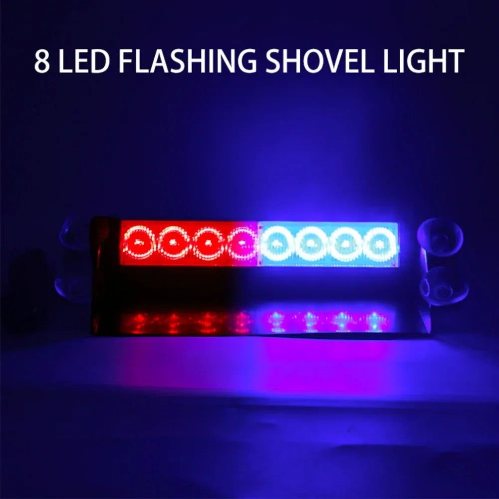 Police LED Lights Strobe Light for Car 12V Emergency Signal Lamps Warning Light Auto Truck Flashing Windshield Flash Lighting