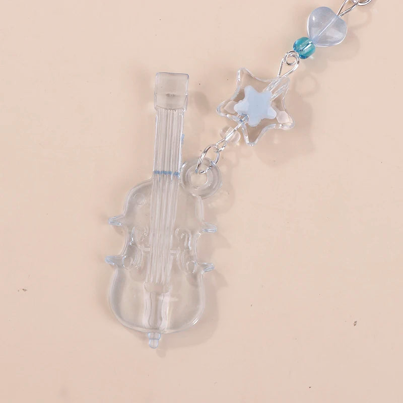 Creative Beaded Delicate Cell Phone Pendant Hanging Chain Sweet Y2K Phone Case Headset Backpack Accessories Gift
