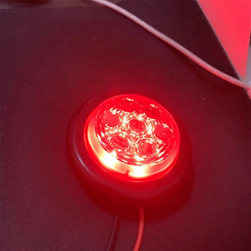 6 LED Indicators 12V 24V Round Trailer Side Marker Light Yellow White Red For Trucks Clearance Lights Truck Turn Signal Lamp