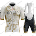 2026 Mexico Cycling Jersey Set The United Mexican States Cycling Clothing Mexican national emblem Eagle and Snake Road Bike Suit