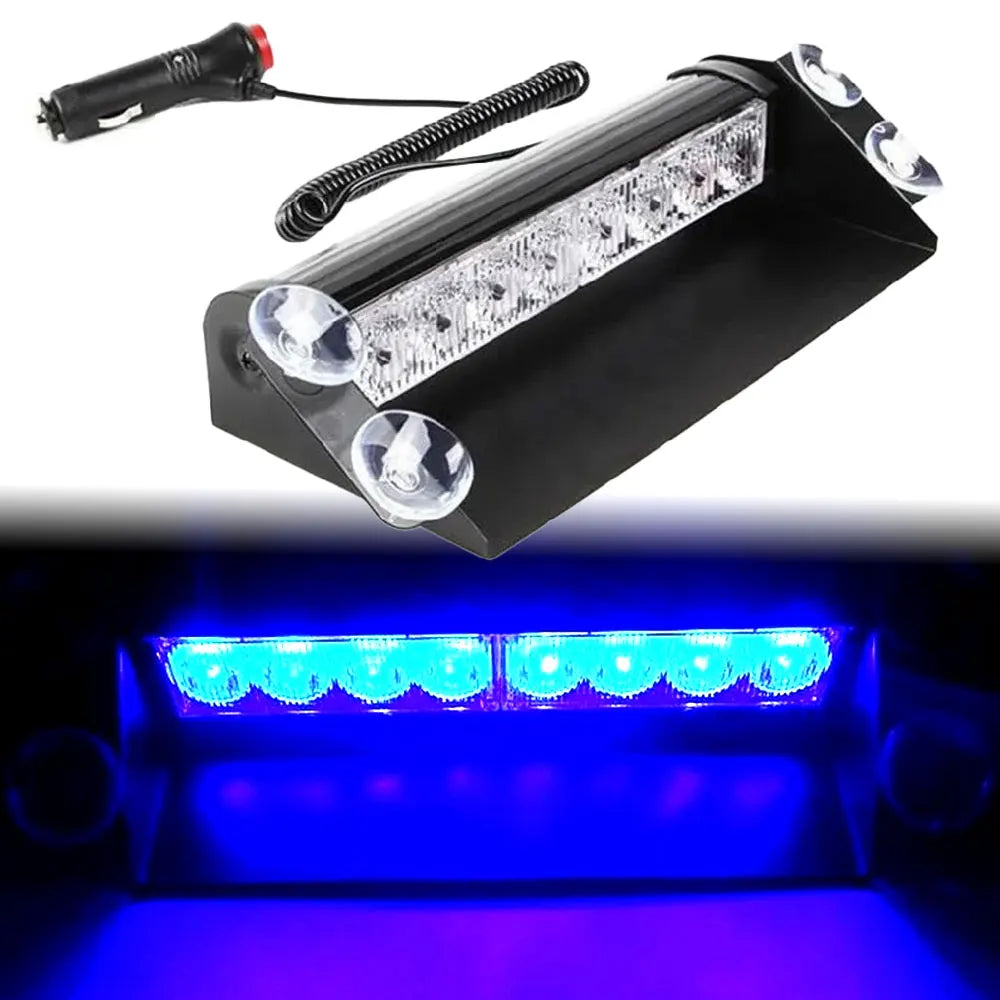 Police LED Lights Strobe Light for Car 12V Emergency Signal Lamps Warning Light Auto Truck Flashing Windshield Flash Lighting