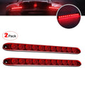 For Waterproof 16-Inch 11-LED 12V Amber Red Truck Tail Trailer Light with Brake Stop Park High/Low Brightness Marker Bar 2PCS