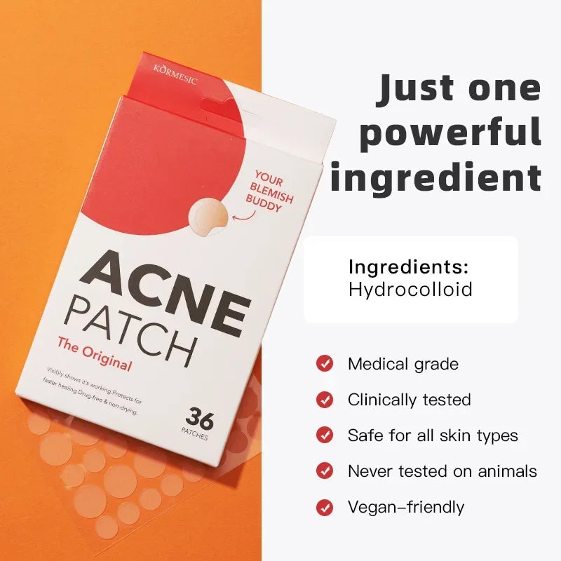 20/36pcs Acne Patches Hydrocolloid Invisible Pimple Patch for Face Fast Healing Spot Treatment Stickers for Overnight Makeup