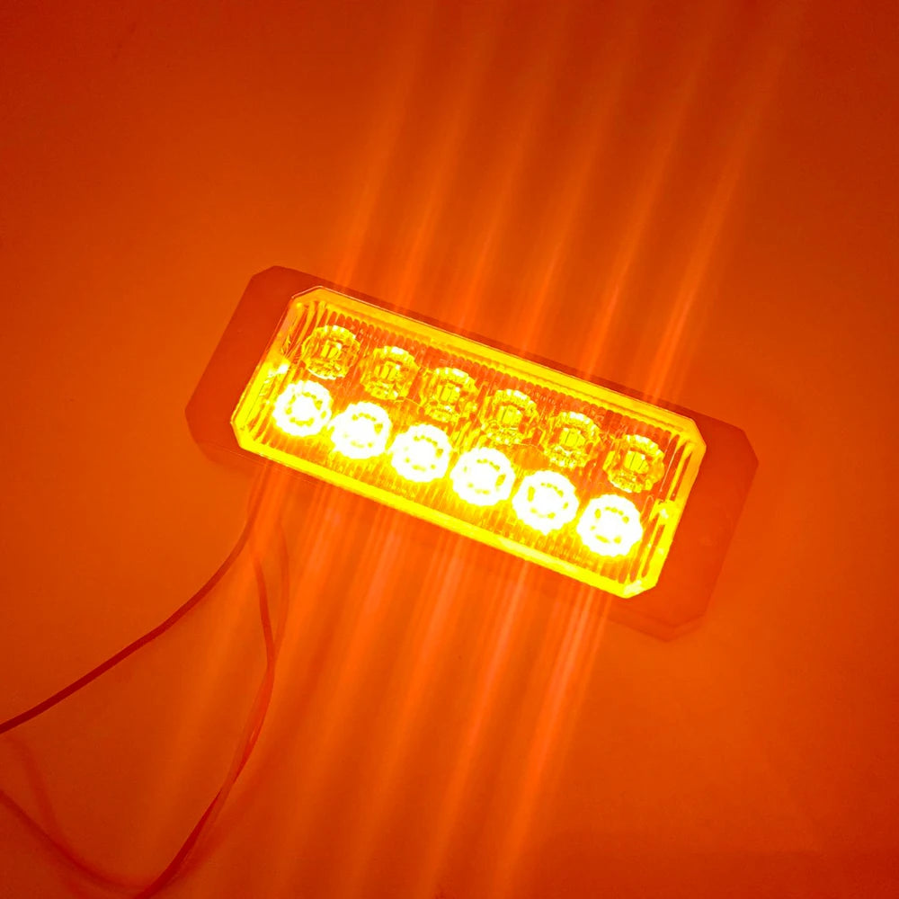 LED Flashing Warning Light Car Breakdown Emergency Lamp 12 LED 12V 24V Waterproof Truck Side Lights Police Strobe Signal Lights