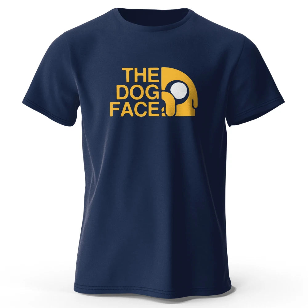 Men's Jake The Dog Printed T Shirt Oversized Funny Graphic Tees for Men Women Tops Tees