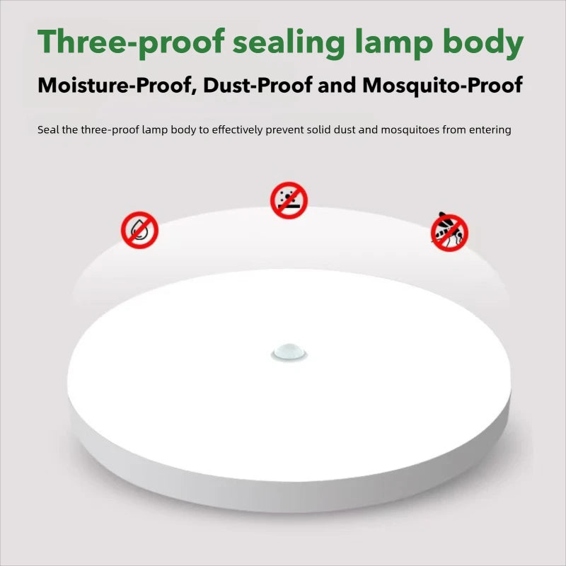 Motion Sensor LED Ceiling Light Human Infrared Sensing Light Home Garage Attic Front Door Corridor Staircase Warehouse Light