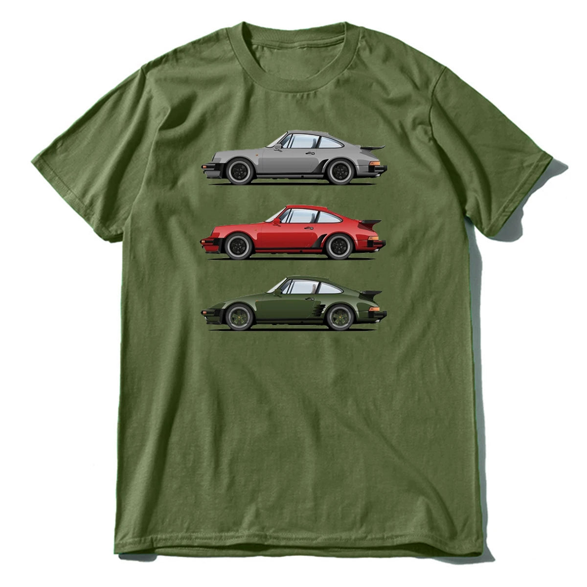 Porsche Automotive Streetwear T-Shirt — Men's Cotton Print Tee