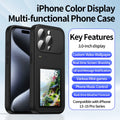 Dynamic phone case, photo transfer, video playback, touch screen, multifunctional Bluetooth phone cover for iPhon