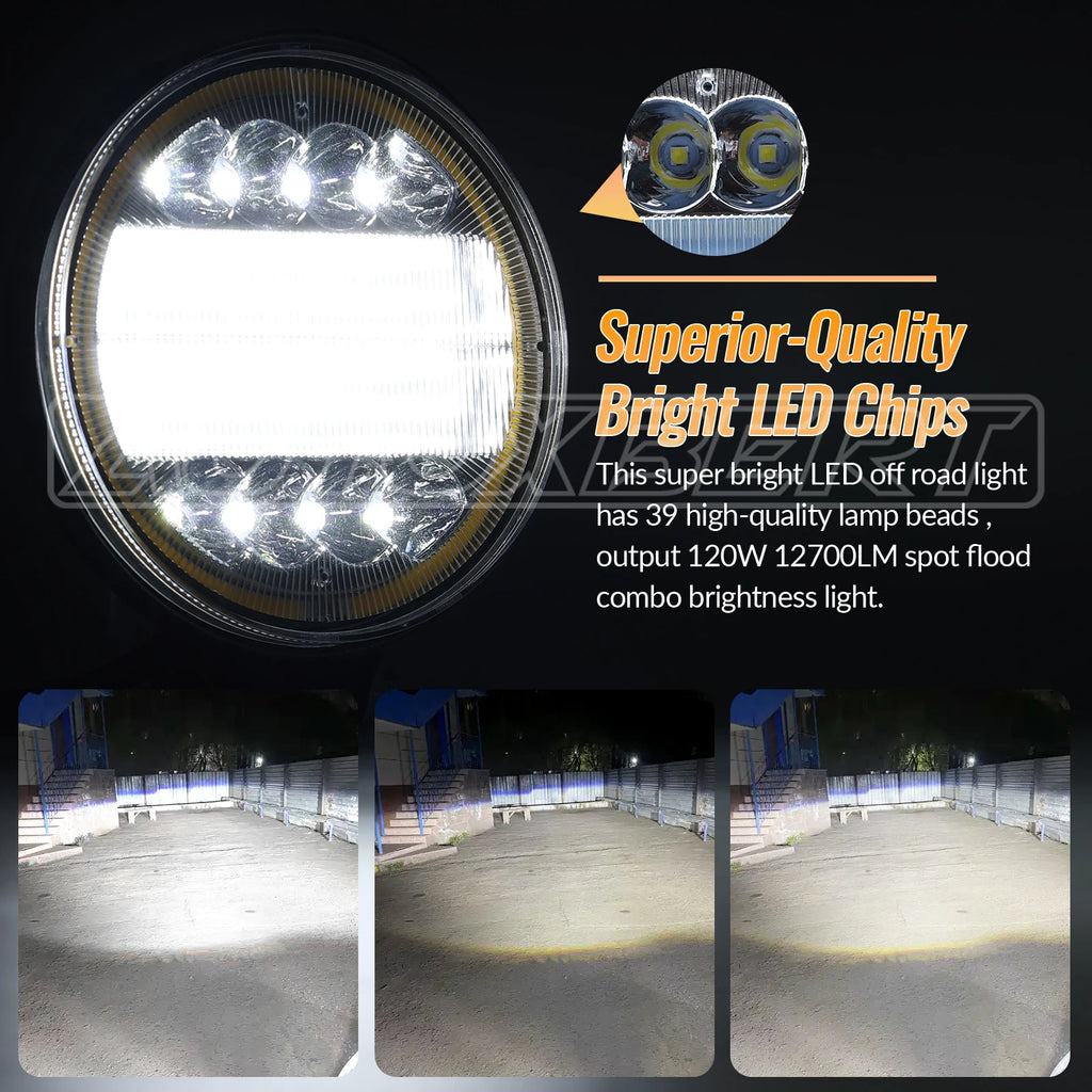 2X 4Inch Car LED Light Bar Offroad 4x4 Spotlights Fog Lamp 12V 24V Super Bright Headlight Truck Tractor Boat Light Bar Work Lamp