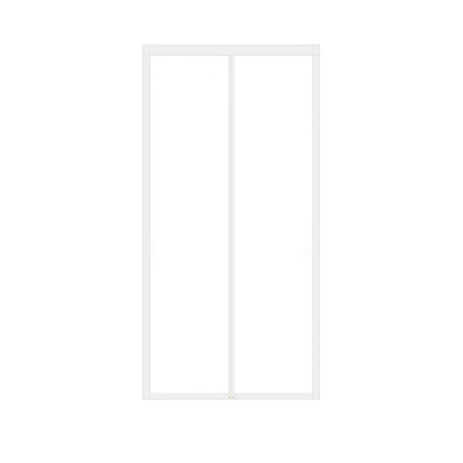 Self-Sealing Magnetic Screen Door Heavy Duty Insect Proof Mesh Curtain Hands-Free Pet Child Safe White