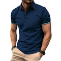 Men's Short Sleeve Polo Shirt — Breathable Lightweight Summer Top