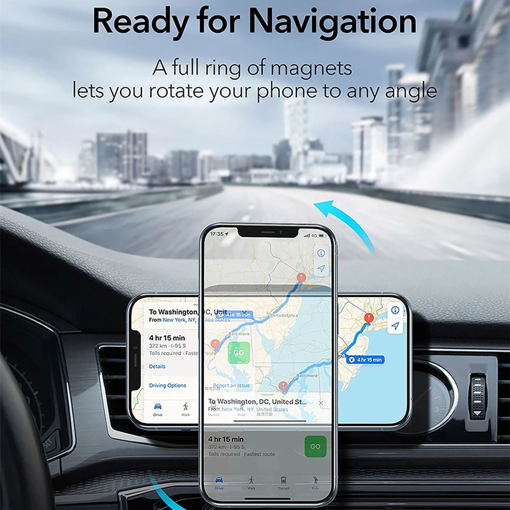 Magnetic Wireless Car Charger Mount 30W Fast Charging Stand Air Vent Phone Holder for iPhone 17 16 15 14 13 12 Pro Max Plus
