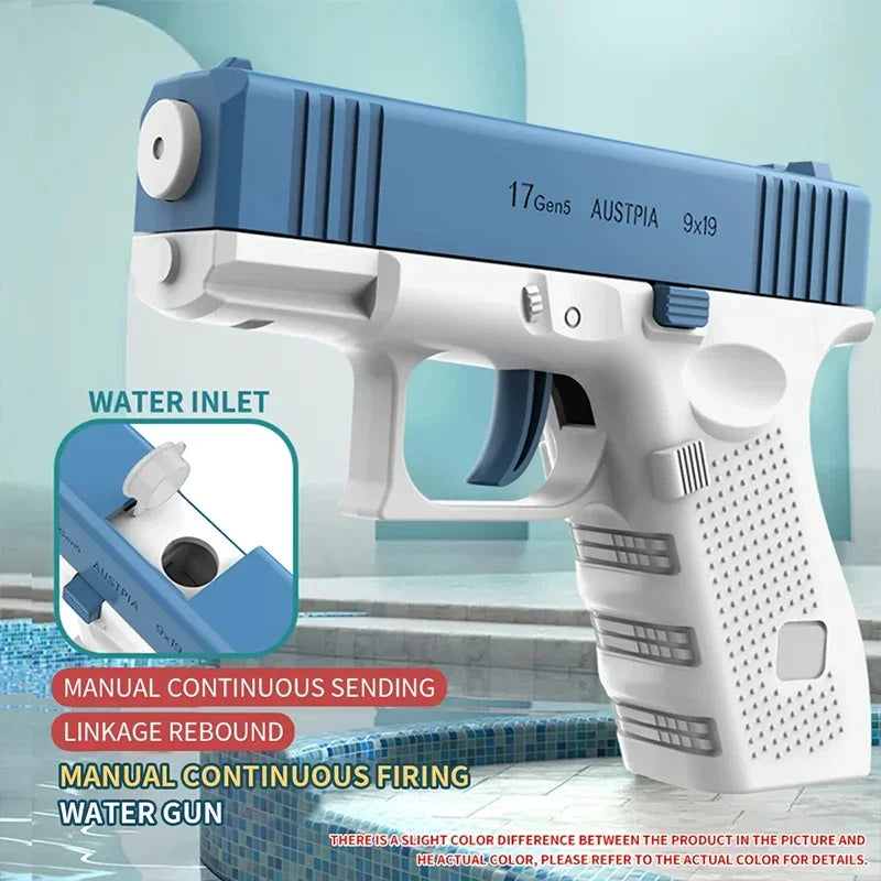 Water gun manual chambering water splashing water spraying gunner dynamic and continuous firing summer water gun