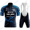 2023 Team Nice Métropole Cycling Jersey Set Men Cycling Clothing Summer Road Bike Shirts Suit Bicycle Bib Shorts MTB Maillot
