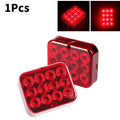 12V 24V 12LED Waterproof Rear Warning Light Truck Trailer Caravan Brake Tail Fog Lamp