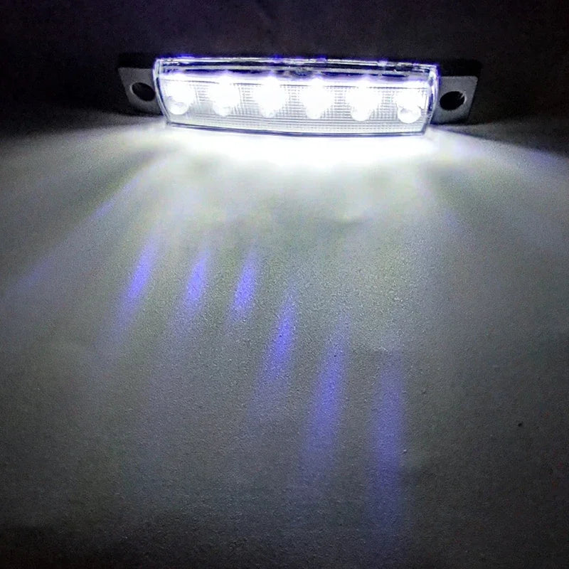2/5/10pcs 12V 24V 6 LED Car External Lights Side Marker Indicator Warning Trailer Light Car Bus Truck Lorry Car light indicator