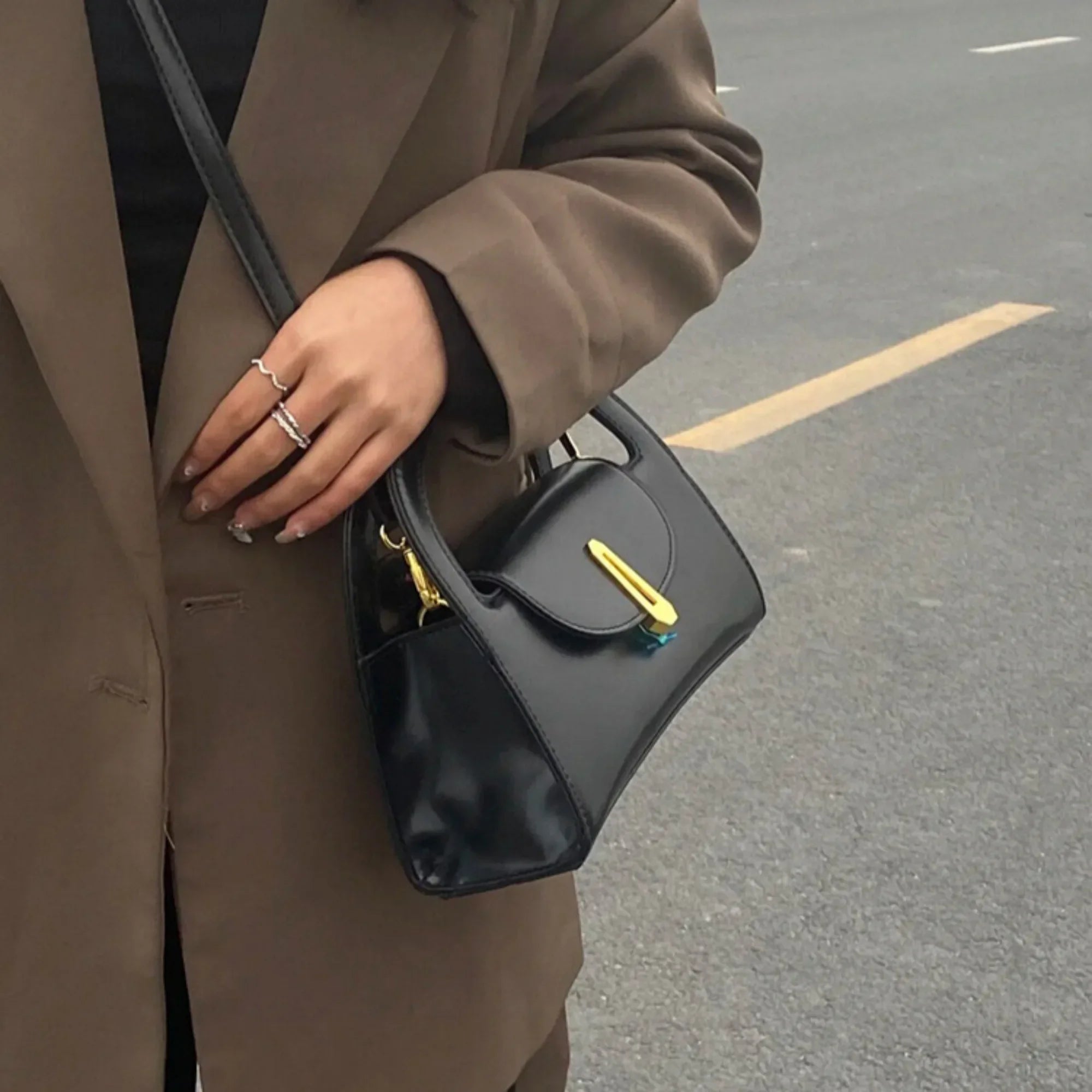 Handbags For Women NEW Designer Luxury Small Shoulder Sling Bag Women's Vintage Crossbody For Woman Y2K Goth Techwear Gothic
