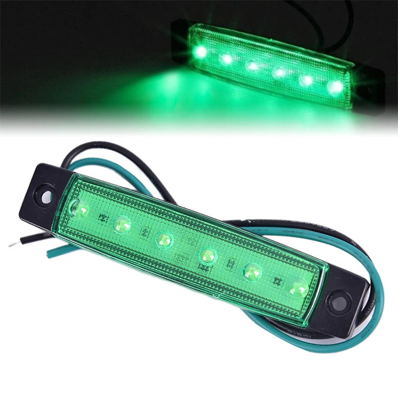 1PC Truck Side Marker Indicator Light Turn Signal Lamp 12V 24V LED Auto Car Bus Lorry Trailer Tail Warning Lamp Brake Lights