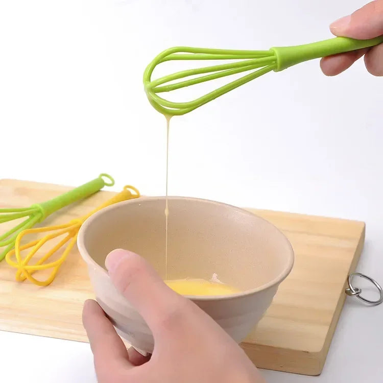 Hand Egg Whisk Mixer — Plastic Baking & Cooking Tool