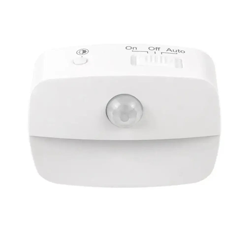 Motion Sensor Induction Light Wireless EU US Plug Mini LED Night Light Energy Saving Battery Operated Bedside Night Lamp Kitchen