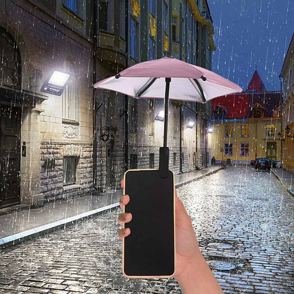 Cell Phone Umbrella Holder with Clip for Sun Shade Cell Phone Umbrella Sun Protection Phone Clip Blocking Cellphone Accessories