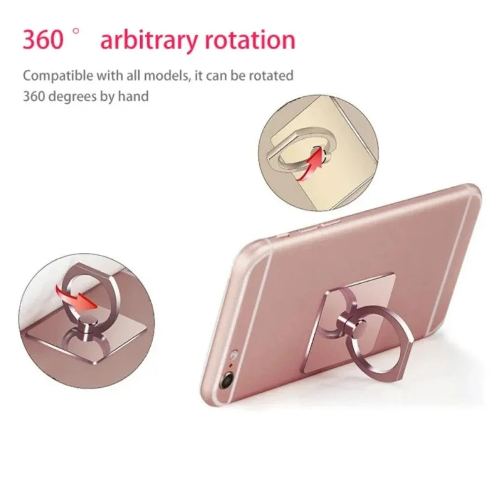 Cellphone Accessories Finger Ring Holder for Mobile Phone Smartphone Parts Cell Smart Phone Ring Transparent Clip Socket Stand