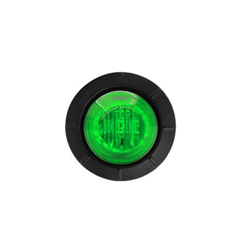 LED Indicators 12V 24V Car Round Trailer Side Marker Light Yellow White Red for Trucks Clearance Lights Truck Turn Signal Lamp